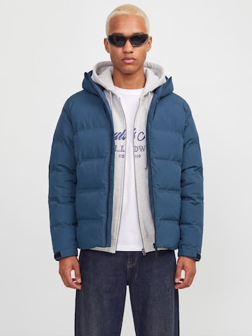 JACK & JONES Winter jacket 'JJSAGE' in Blue: front