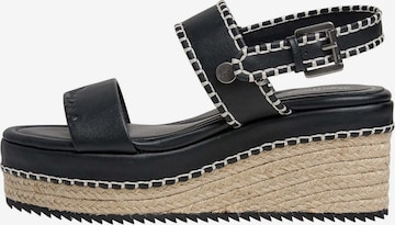 Sandalo con cinturino 'BILLIE LOG' di Pepe Jeans in nero: frontale