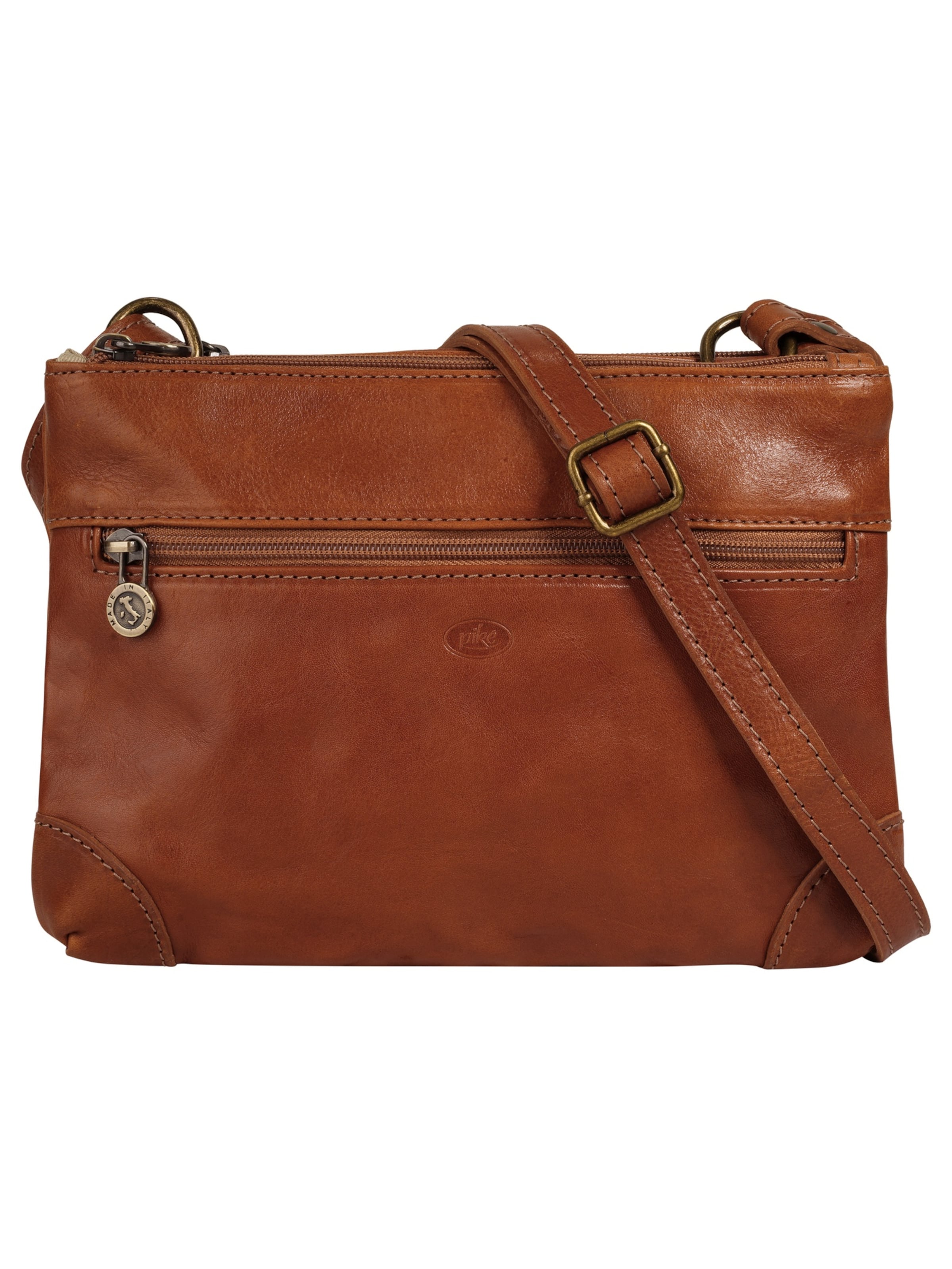 Sac à bandoulière piké en marron : devant