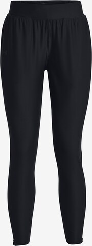 Skinny Pantalon de sport 'Qualifier Elite' UNDER ARMOUR en noir : devant