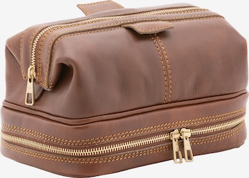 Viola Castellani Clutch in Braun: Vorderseite