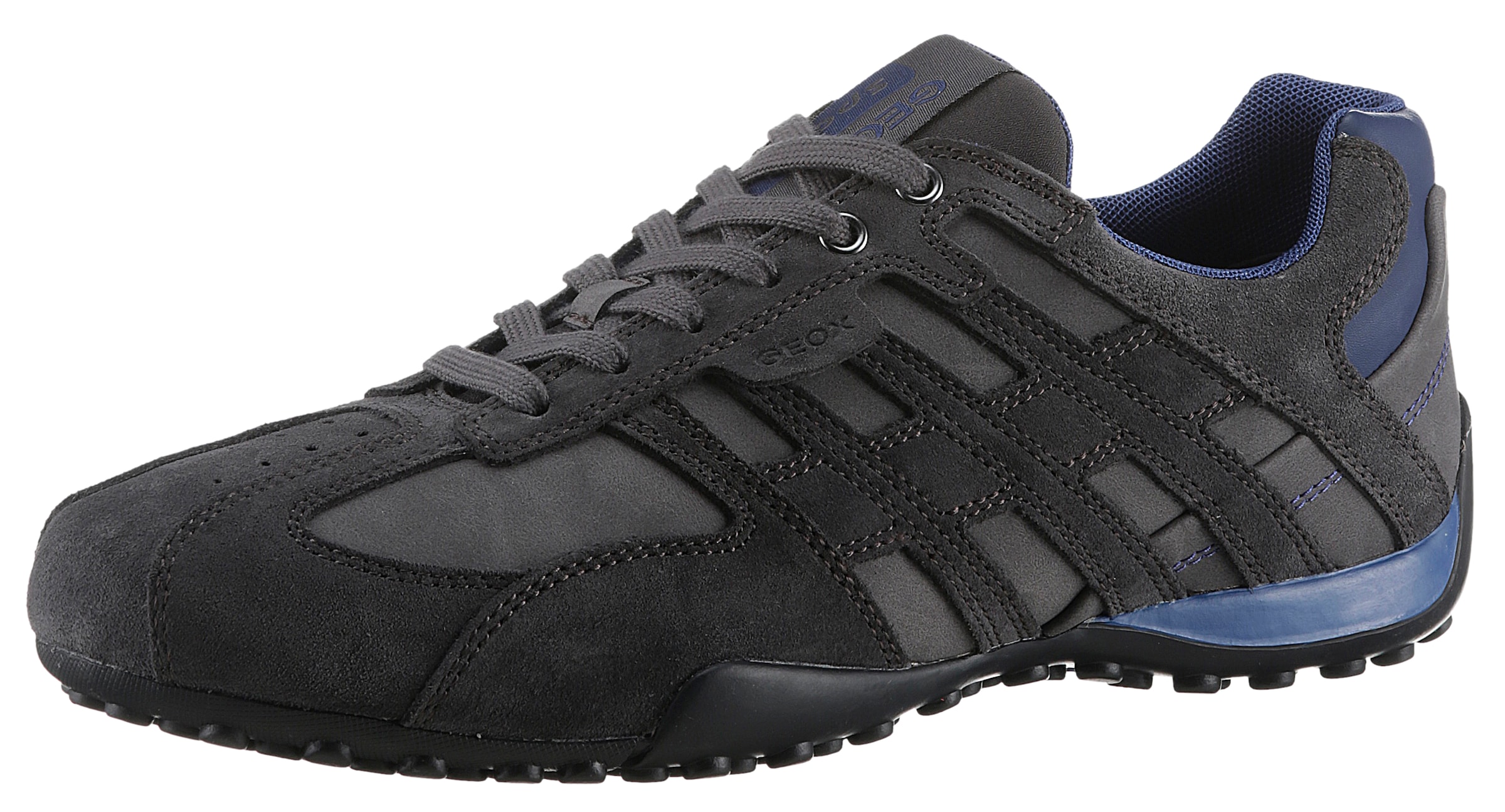 GEOX Platform trainers in Black: front