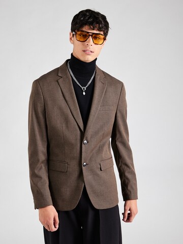 Slim fit Giacca da completo 'SLHCEDRIC' di SELECTED HOMME in marrone: frontale