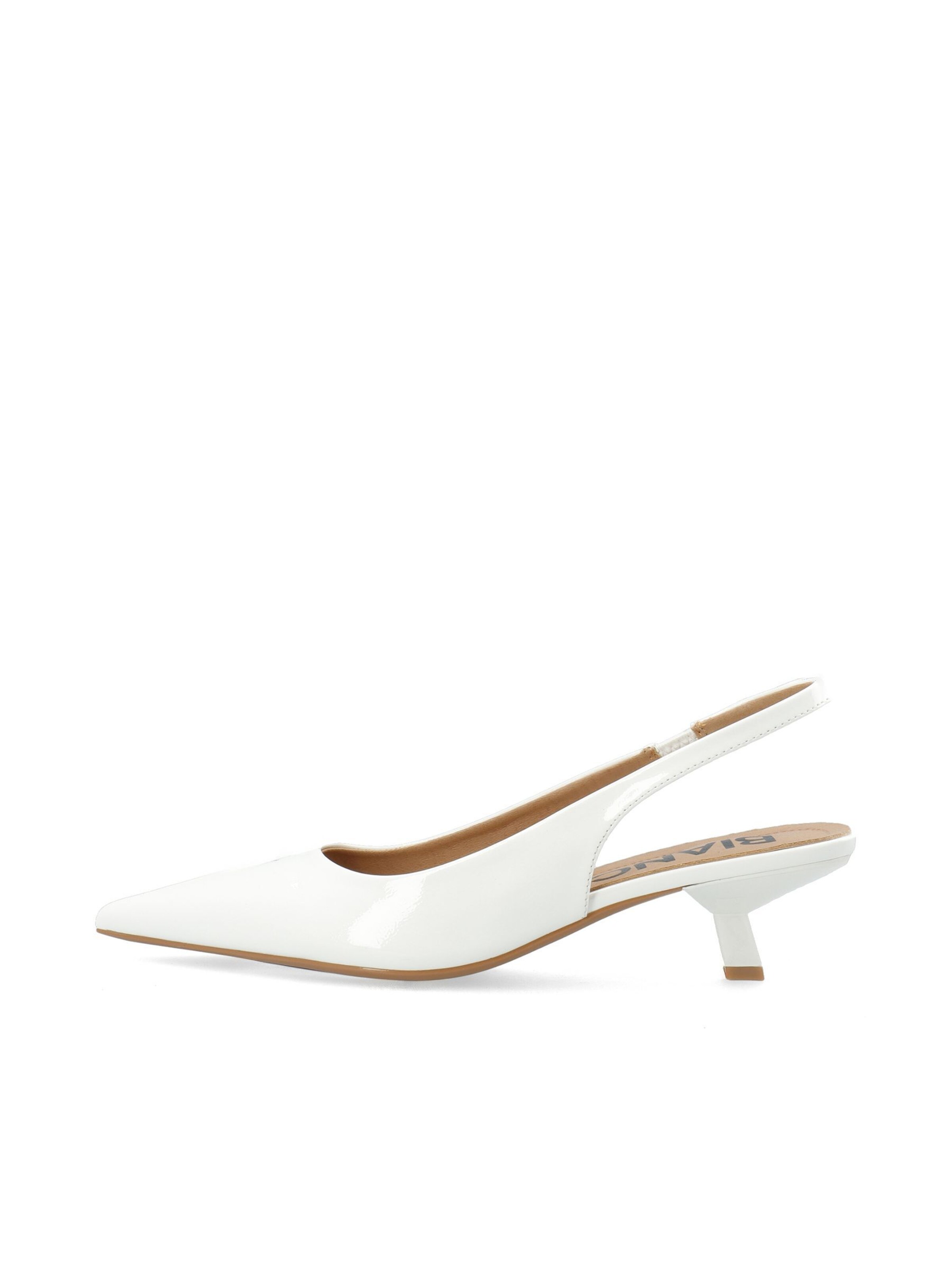 Bianco Slingpumps 'Kristin' i hvid: forside