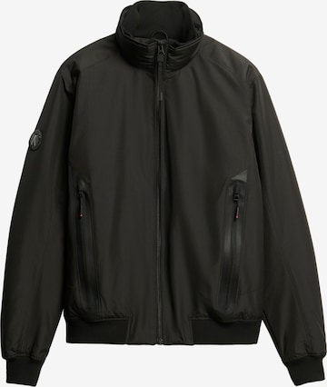 Superdry Tussenjas 'Harrington' in Zwart: voorkant
