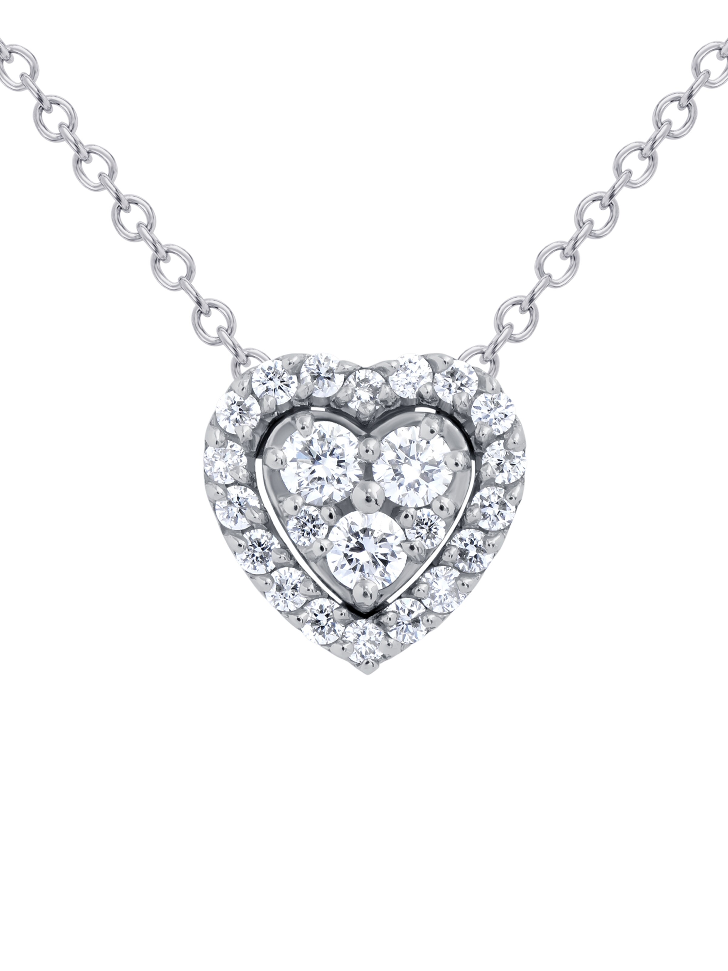 57emozioni Necklace 'Diamond' in Silver: front