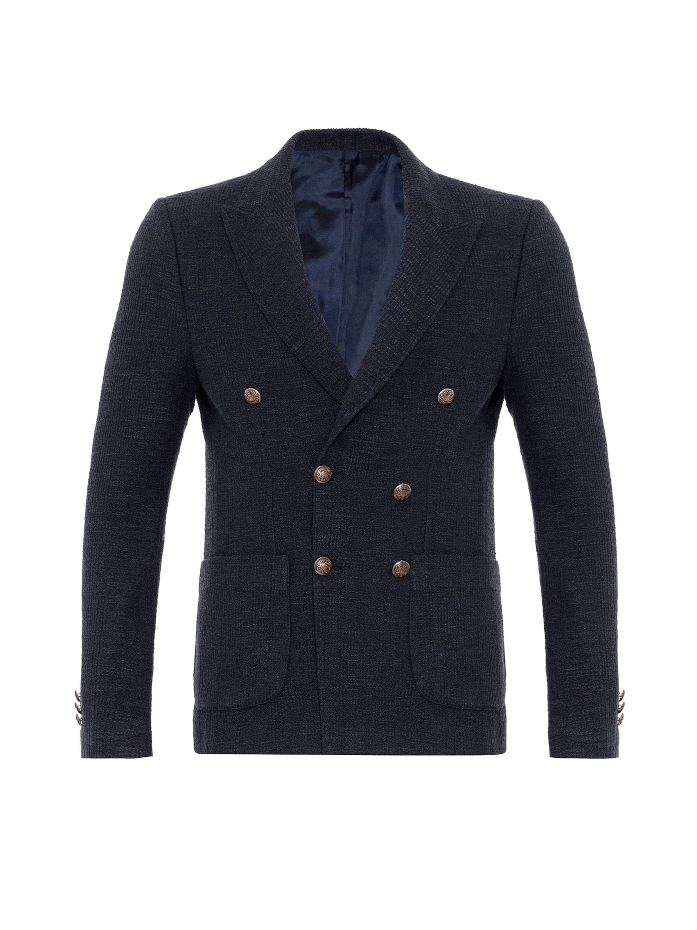 Veste mi-saison Antioch en bleu : devant