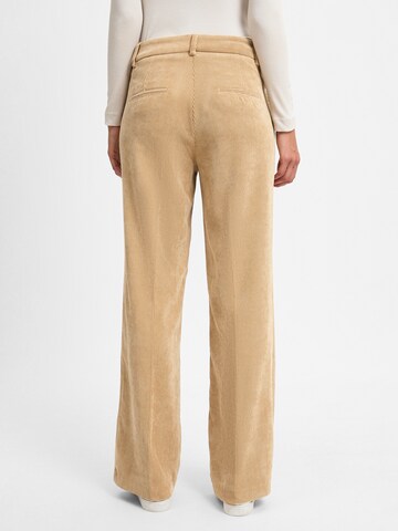 Cambio Wide leg Broek ' Amelie ' in Beige