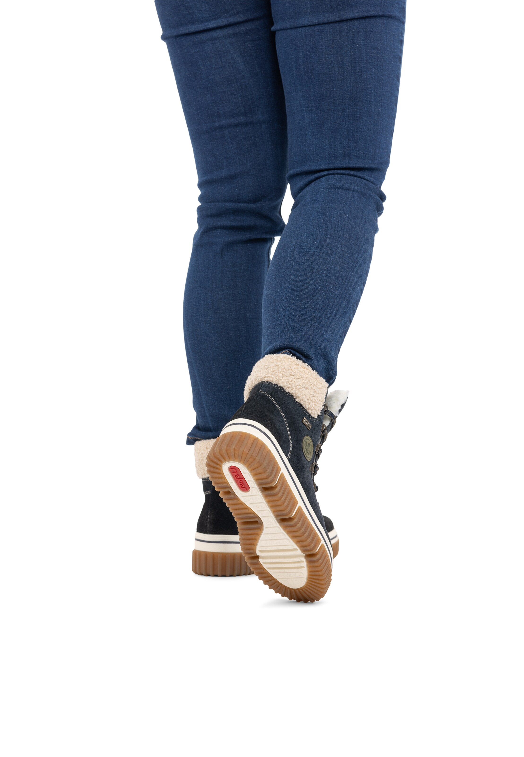 Bottines à lacets ' Y6347 ' Rieker en bleu : devant
