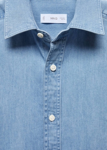 MANGO TEEN Comfort fit Button Up Shirt 'Jaime' in Blue