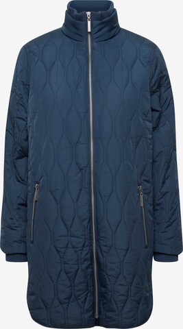 Fransa Between-Season Jacket 'QUILT' in Blue: front