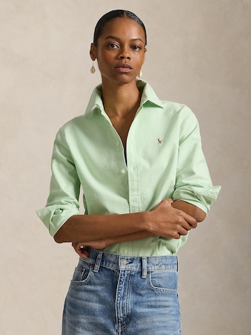 Polo Ralph Lauren Блуза 'CLASSIC' в зелено: отпред
