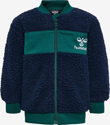 Hummel Sweatvest in Blauw: voorkant