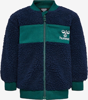 Hummel Sweatvest in Blauw: voorkant