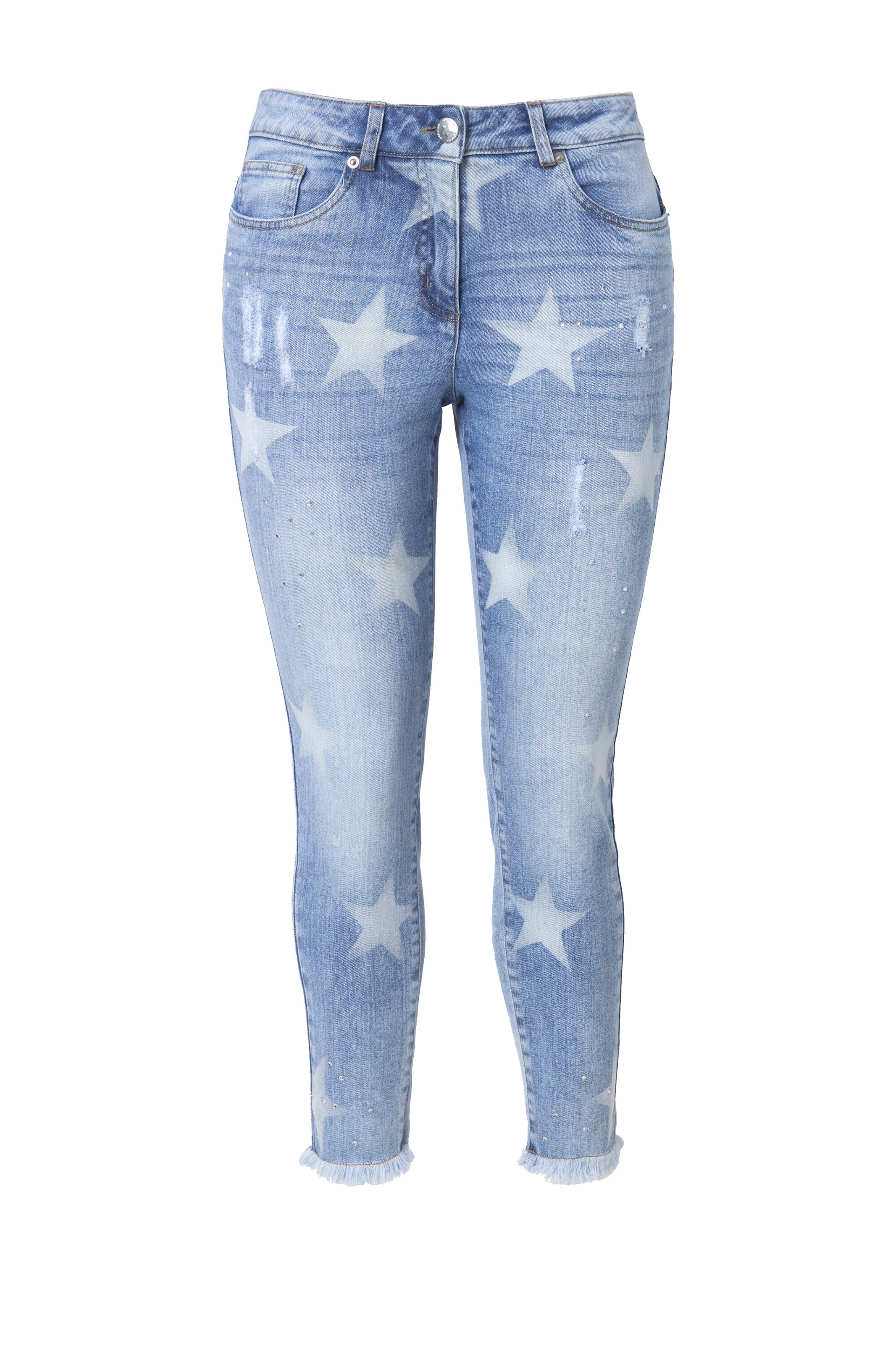 Angel of Style Skinny Jeans in Blauw: voorkant