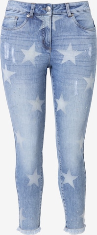 Angel of Style Skinny Jeans in Blue: front