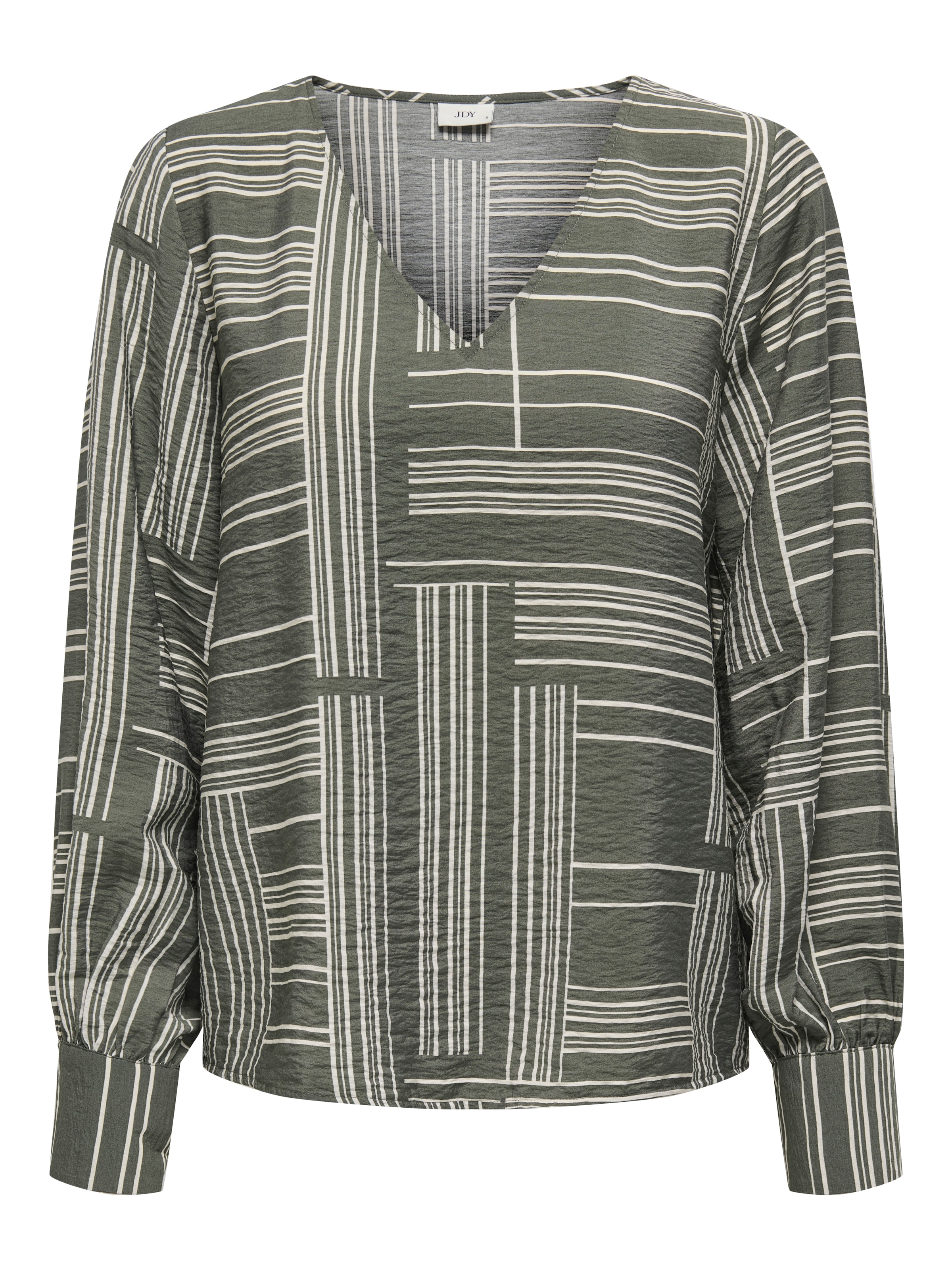 JDY Bluse 'JDYTROYA' in Grau: Vorderseite