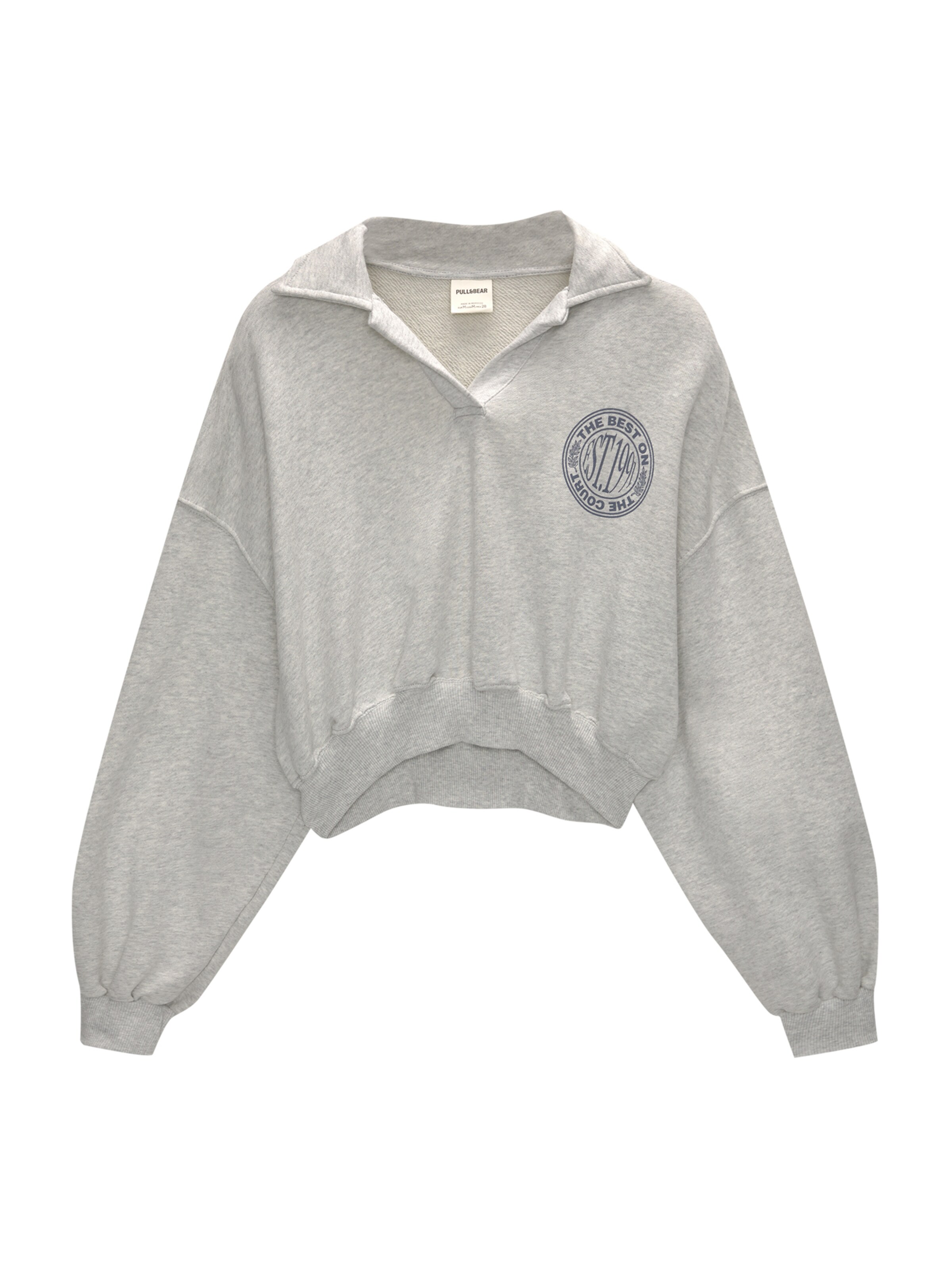 Pull&Bear Sweatshirt in Grau: Vorderseite