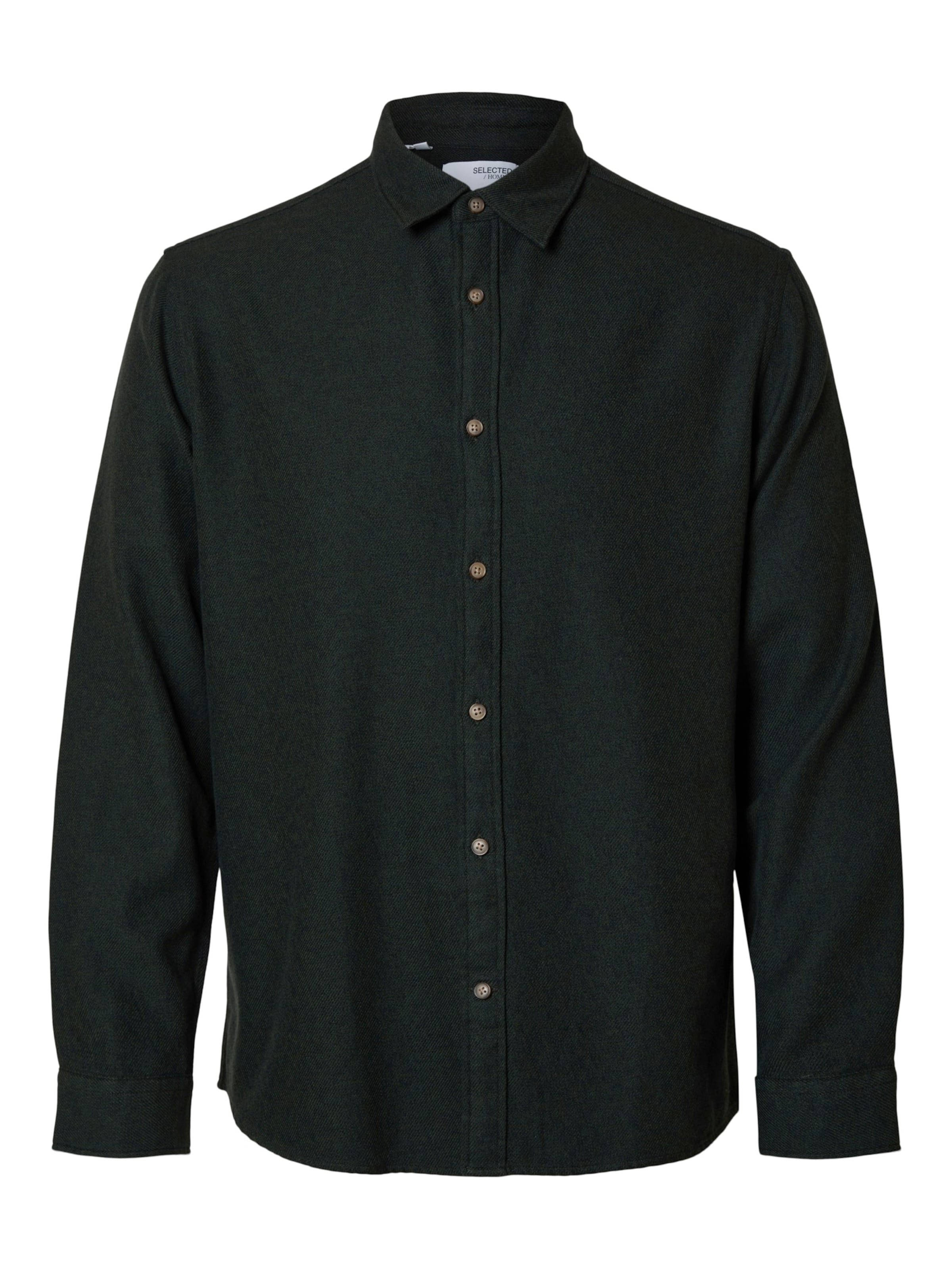 SELECTED Regular fit Button Up Shirt 'SLHREGNoah' in Green: front