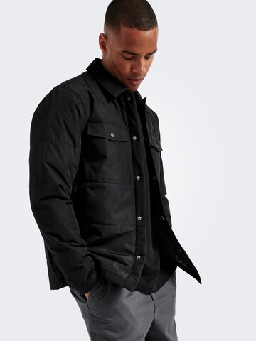 Veste mi-saison 'LEWIS' Only & Sons en noir