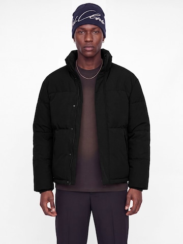 JACK & JONES Зимняя куртка 'JJESoho' в Черный: спереди
