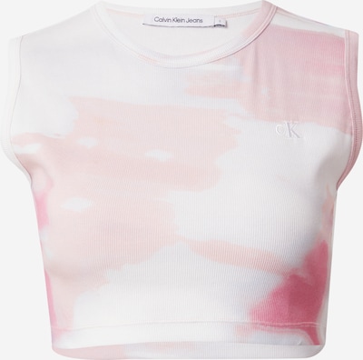 Calvin Klein Jeans Top in de kleur Pink / Lichtroze / Wit, Productweergave