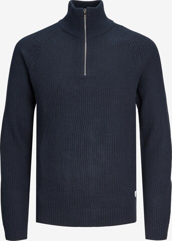 JACK & JONES Sweater 'Pannel' in Blue: front