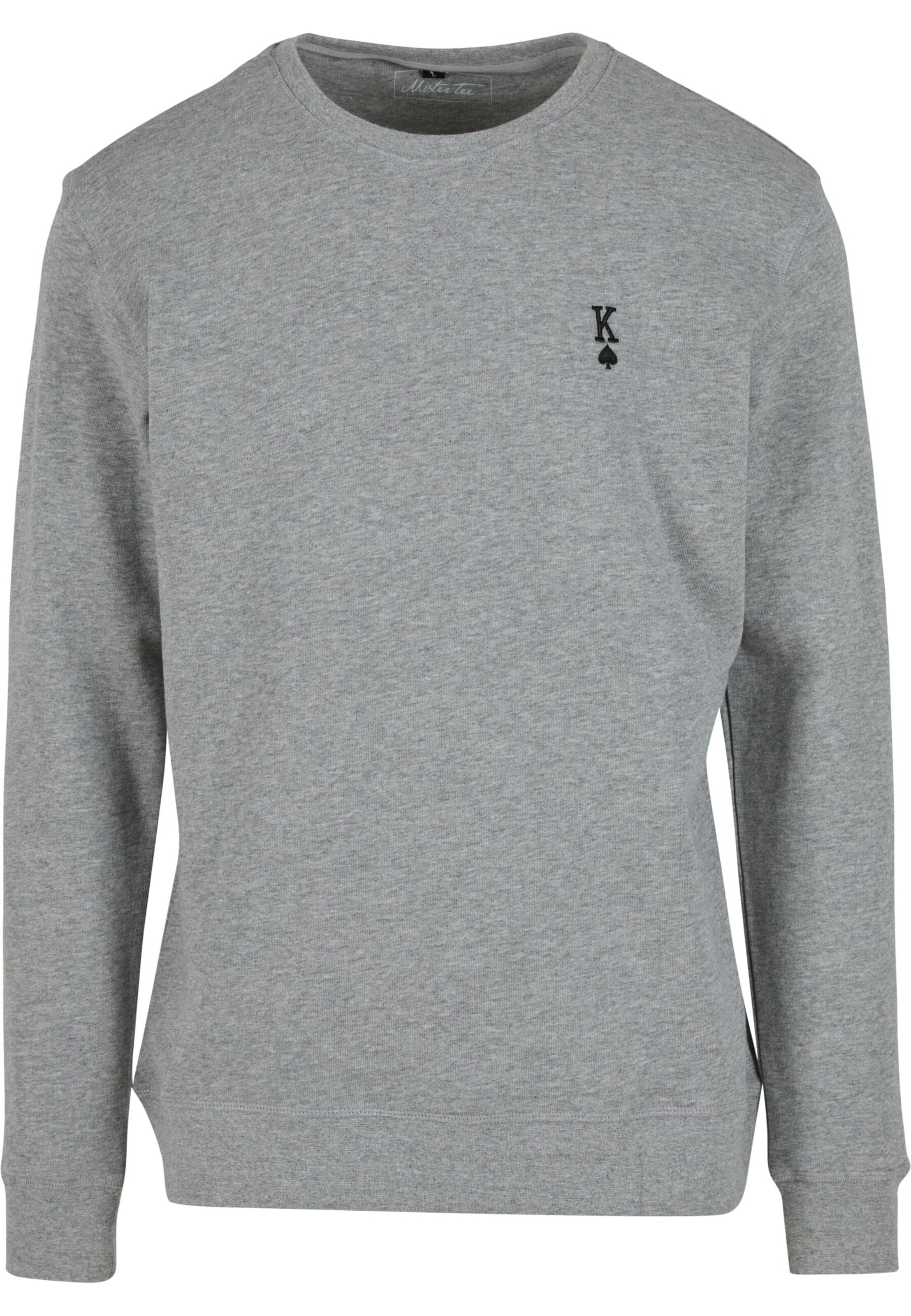 Felpa 'King' di Mister Tee in grigio: frontale