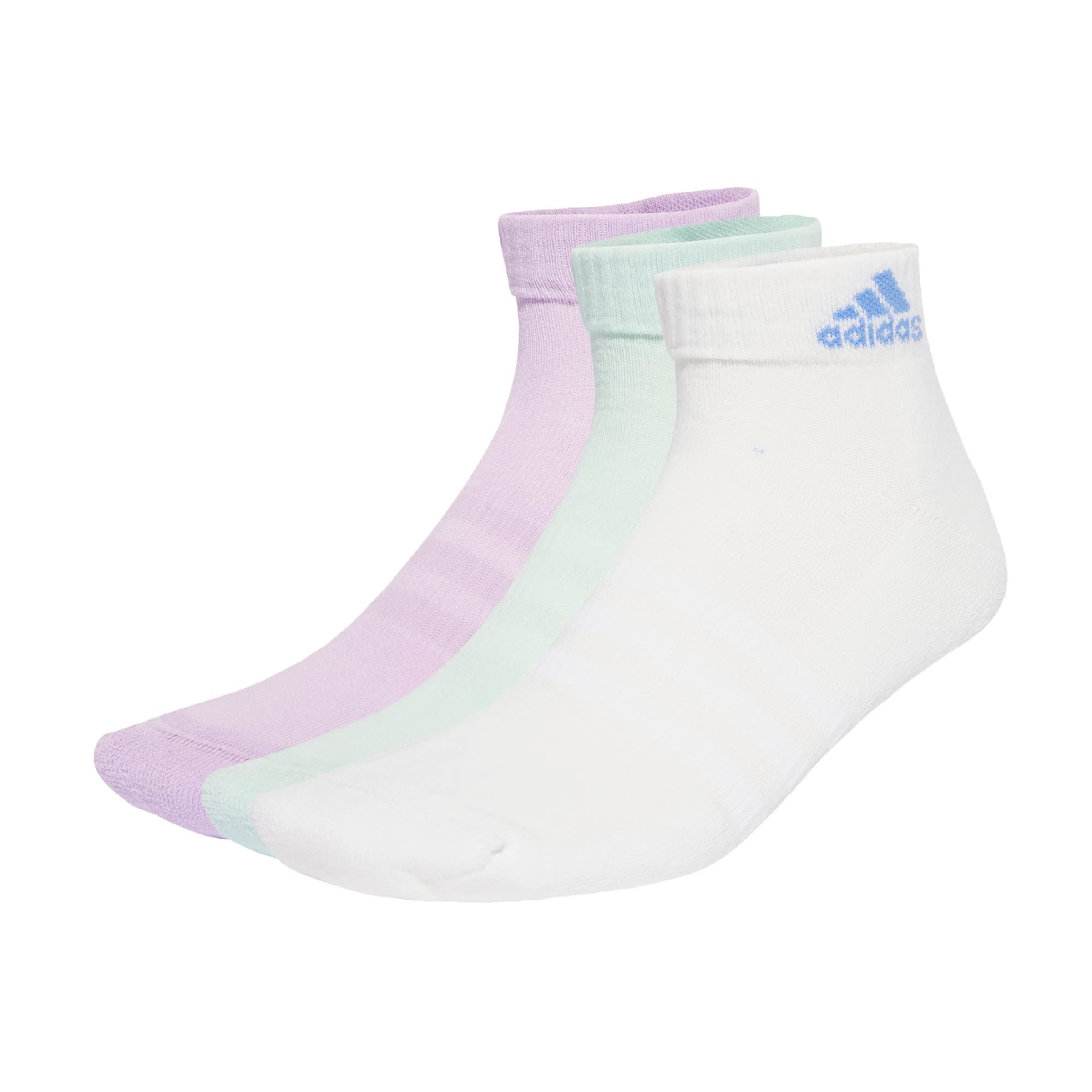 ADIDAS PERFORMANCE Sportzoknik 'Cushioned Sportswear Ankle 3 Pairs' - zöld: elől