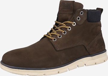 JACK & JONES Lace-Up Boots 'TUBAR' in Brown: front