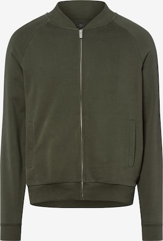 Nils Sundström Sweatvest in Groen: voorkant