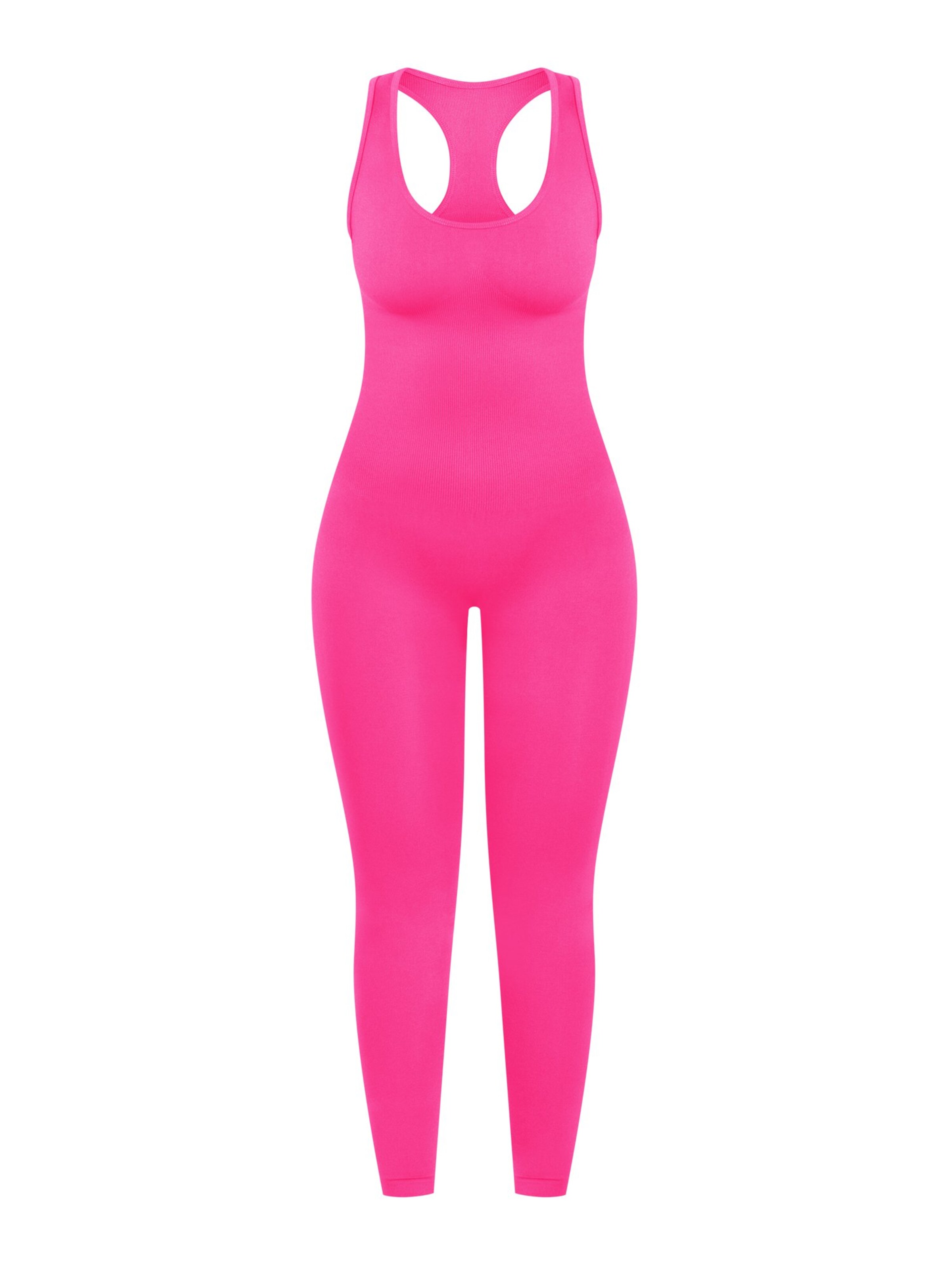Smilodox Jumpsuit ' Seamless Elsie ' in Pink: front