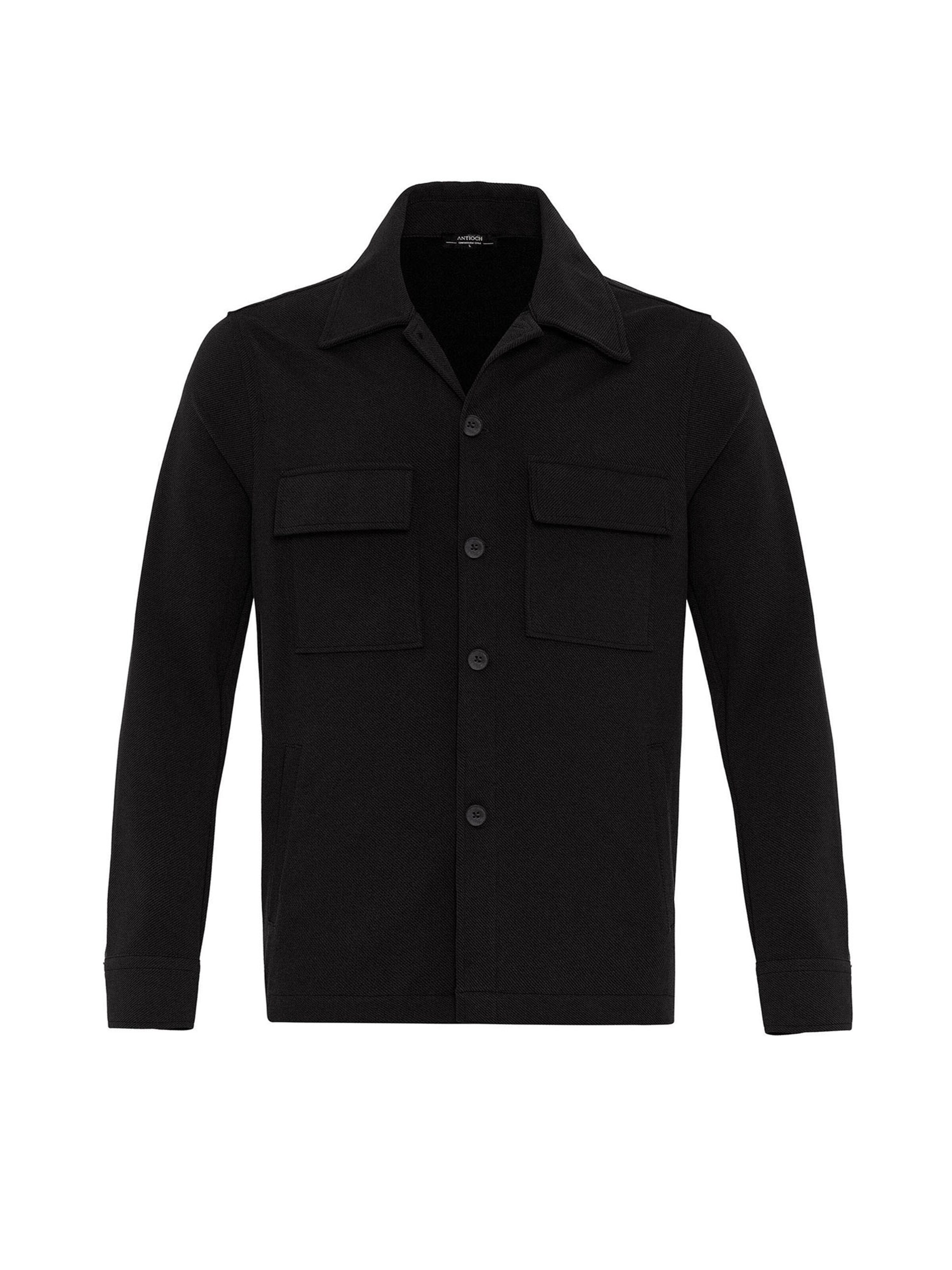 Giacca di mezza stagione di Antioch in nero: frontale