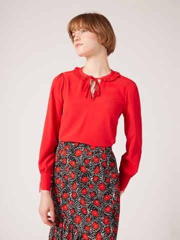 NAF NAF Blouse 'Eva' in Rood: voorkant