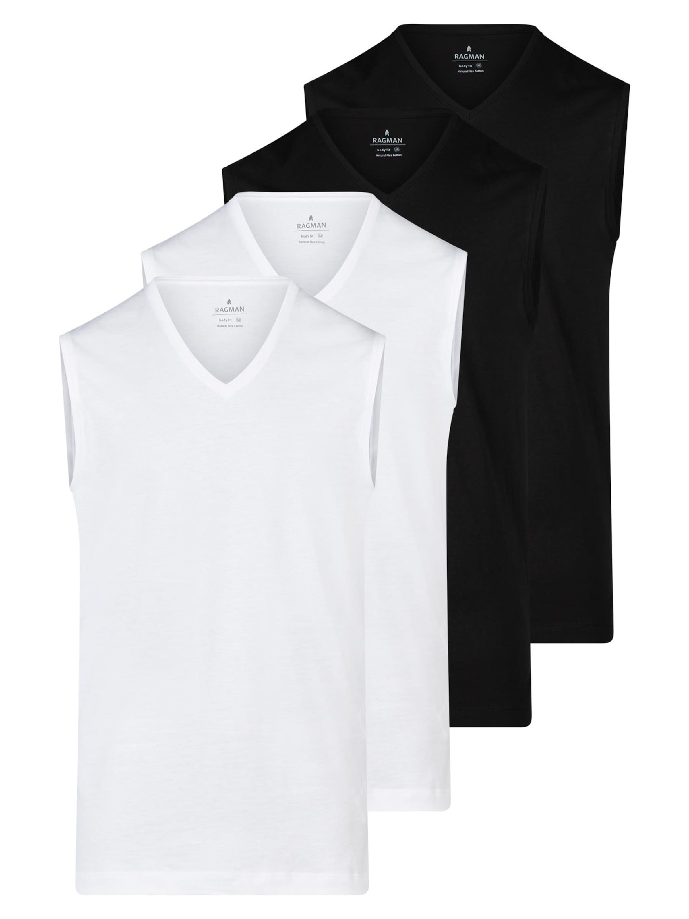 Ragman Undershirt 'Basic' in Black: front