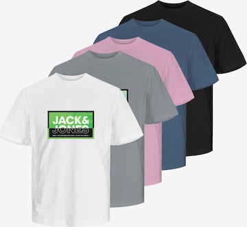 mėlyna JACK & JONES Marškinėliai 'JCOLogan Summer': priekis