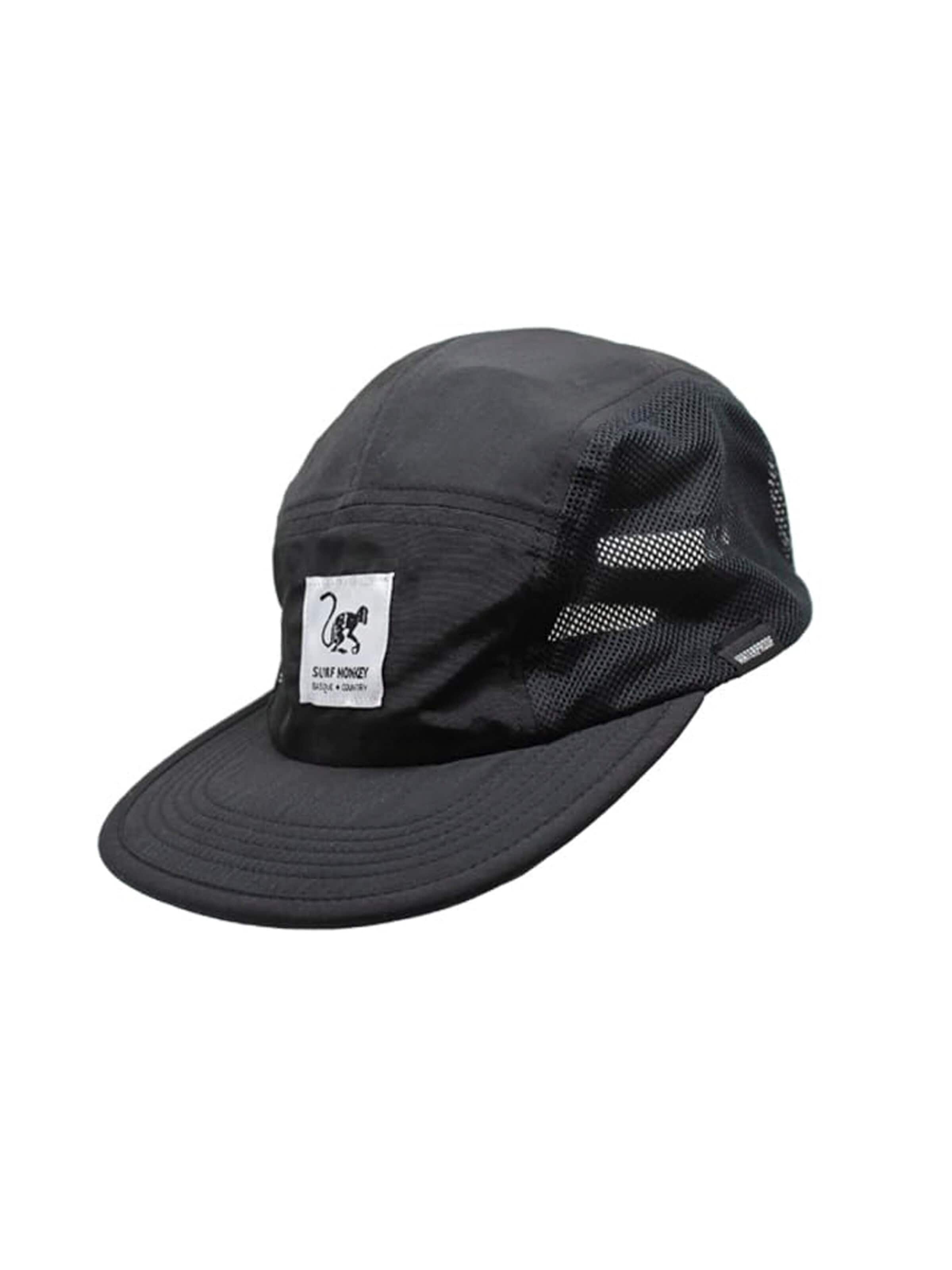 Surf Monkey Sportpet in Zwart: voorkant