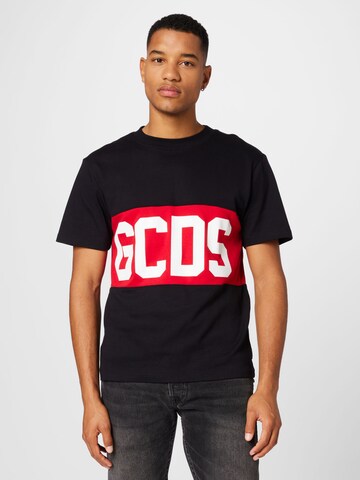 Tricou de la GCDS pe negru: față