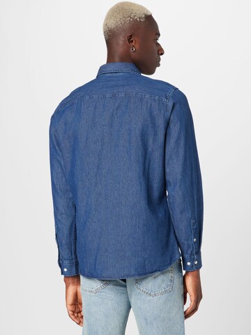 JACK & JONES Regular fit Overhemd 'Kansas' in Blauw