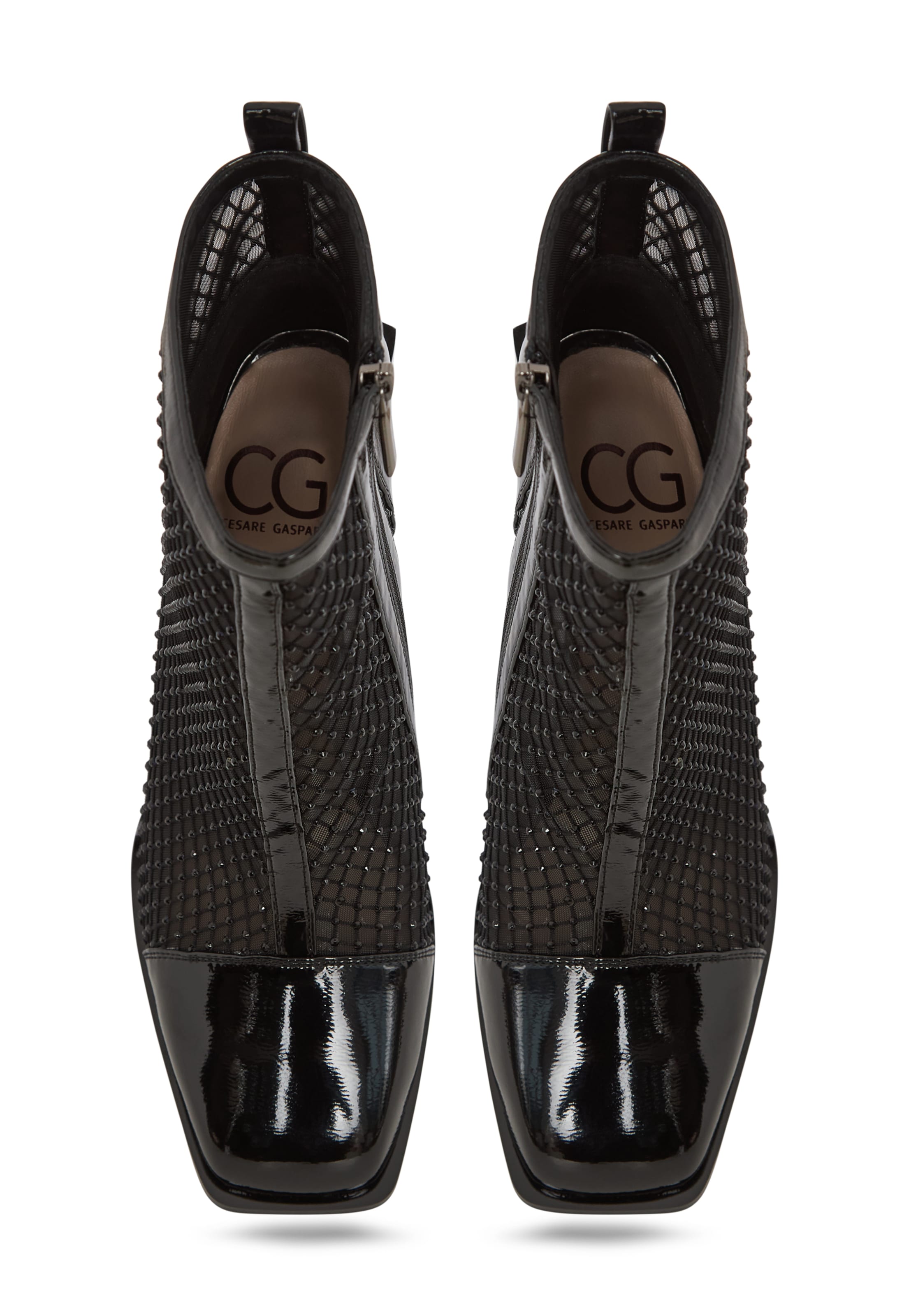 CESARE GASPARI Stiefelette in Schwarz