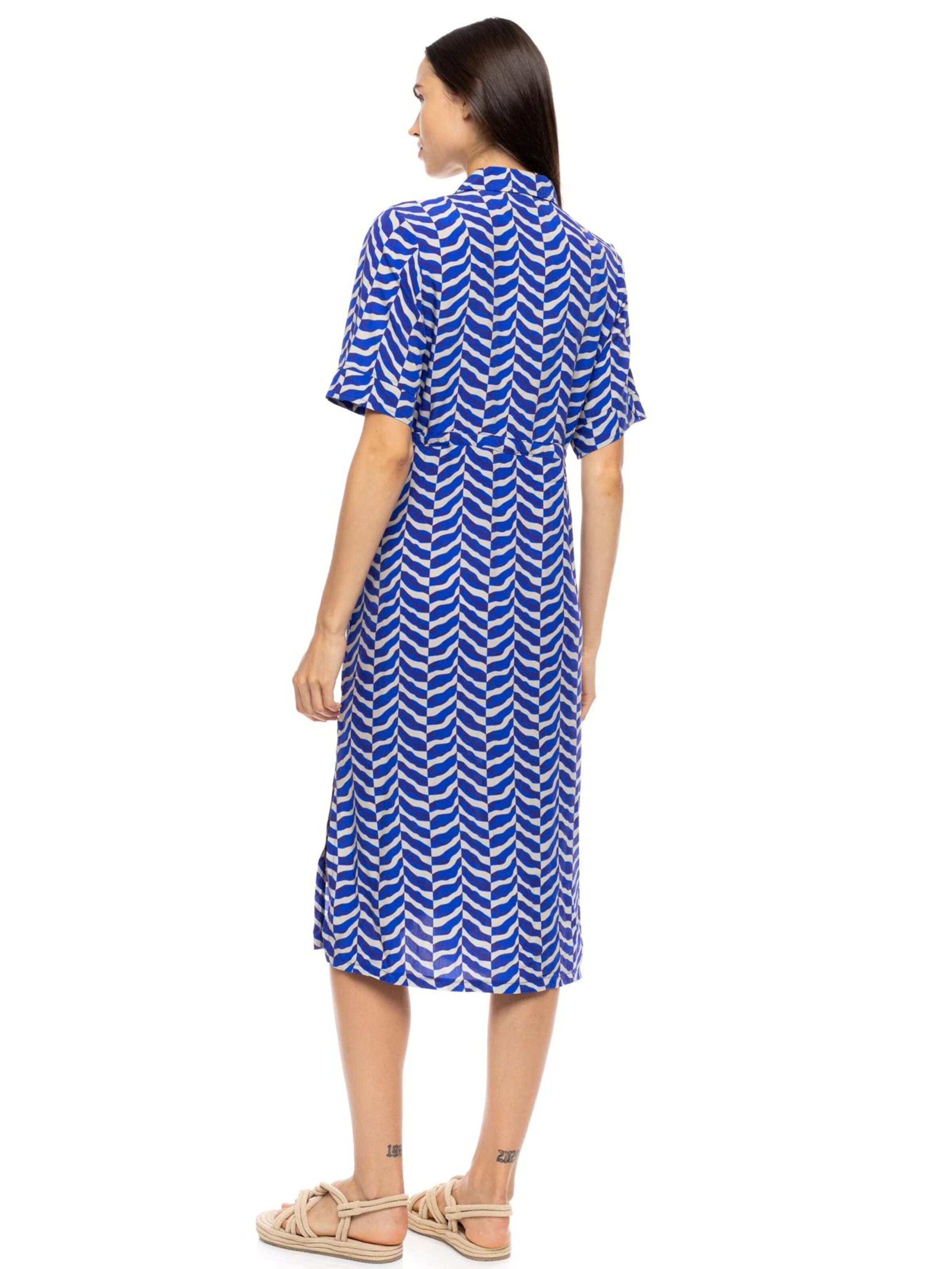 Pink Label Zomerjurk 'BEACHWEAR AEGEAN WAVE' in Blauw
