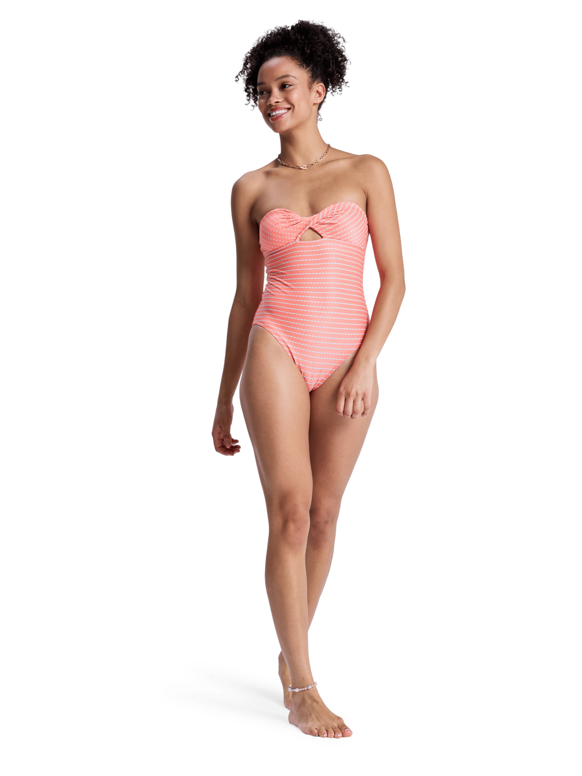 ROXY Push-up Badeanzug 'Wavy Baby' in Pink