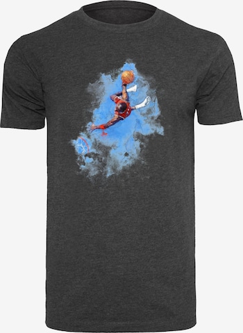 Mister Tee T-Shirt 'Basketball Clouds' in Grau: Vorderseite