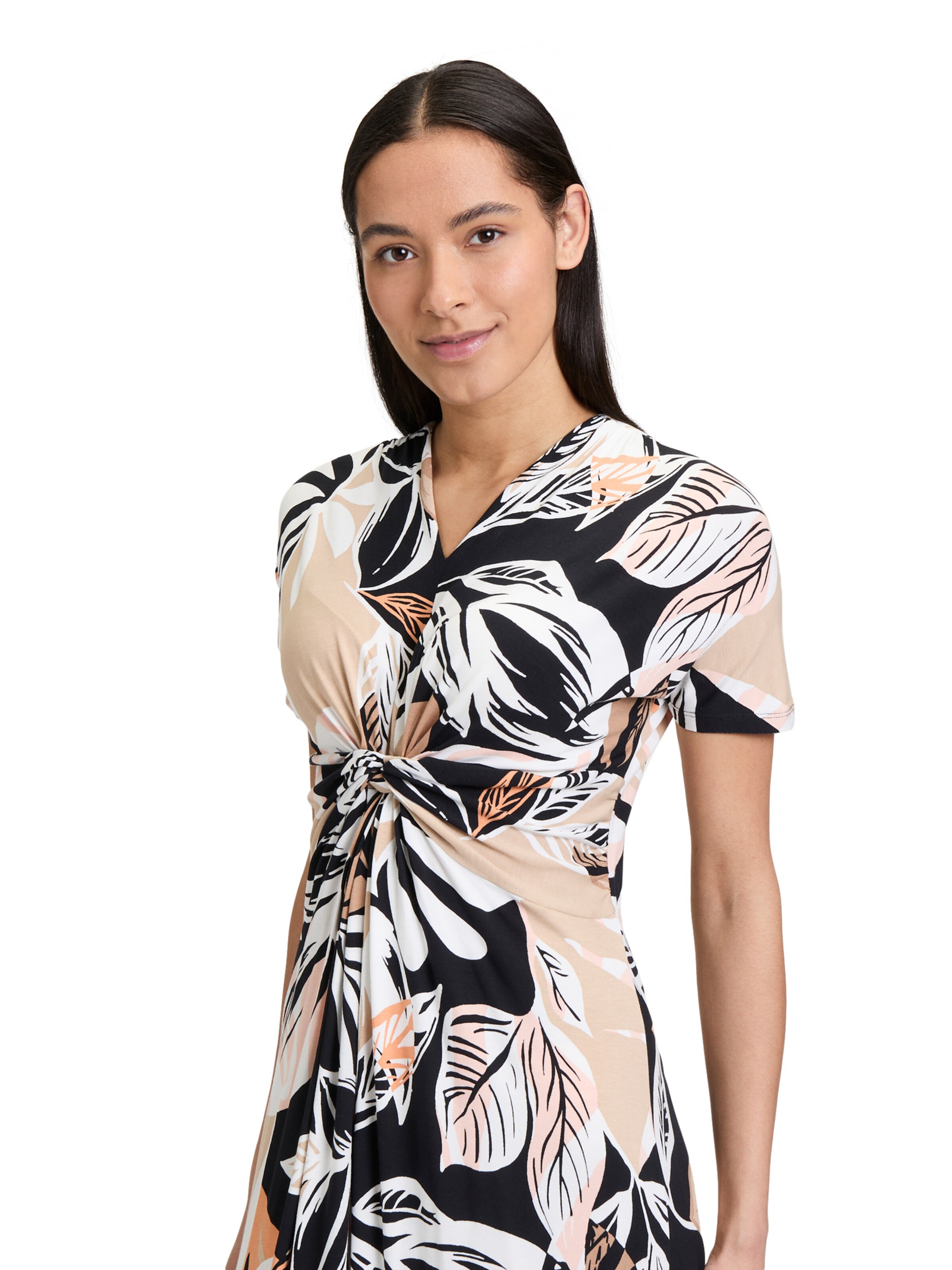 Betty Barclay Midikleid mit Raffung in Braun