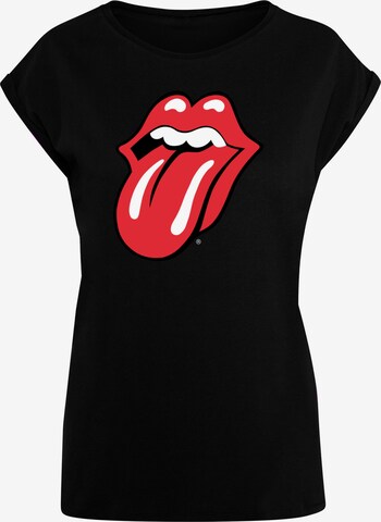 T-shirt 'The Rolling Stones ' F4NT4STIC en noir : devant