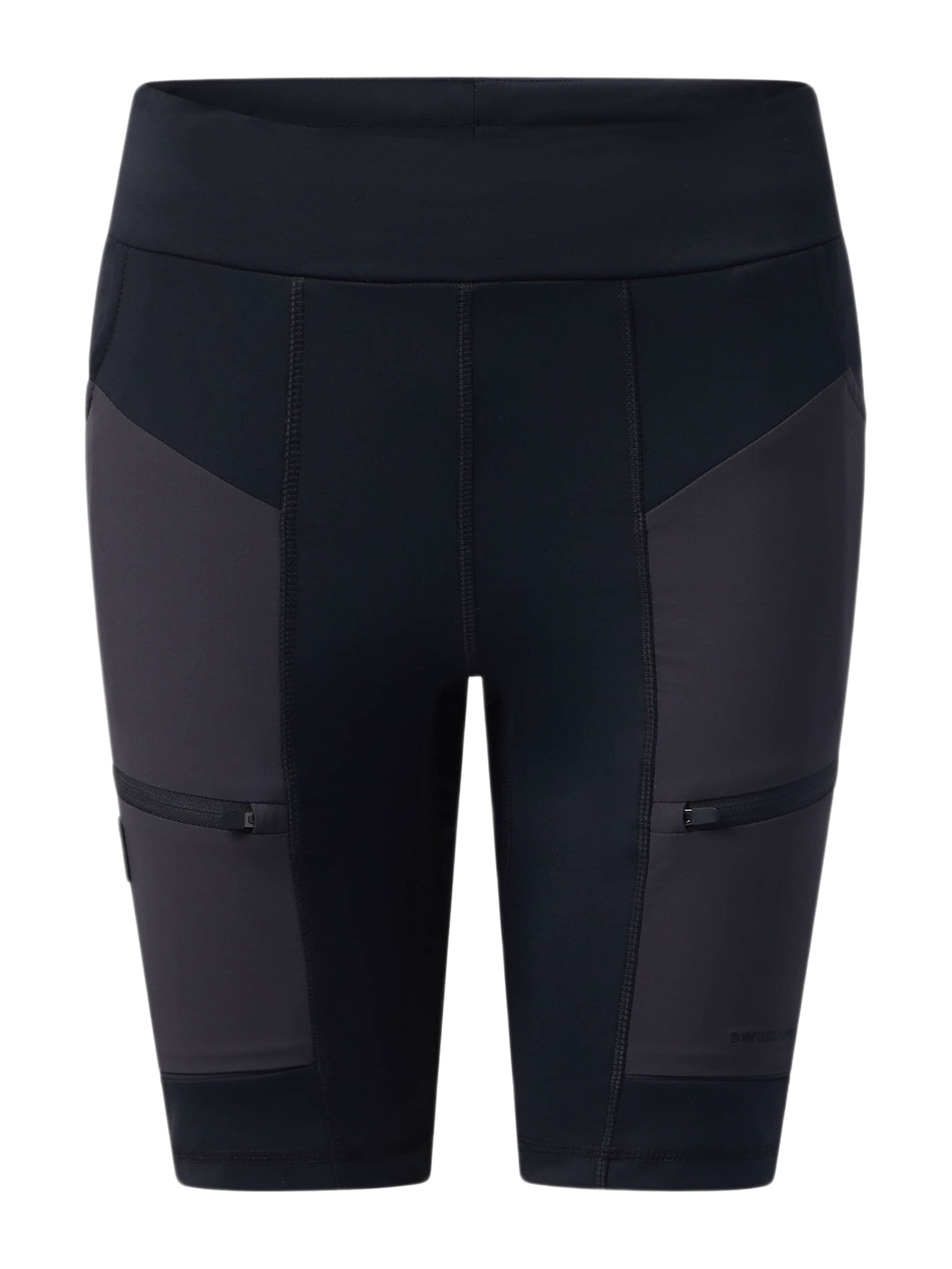 SWEDEMOUNT Skinny Outdoor Pants 'Trondheim' in Black: front
