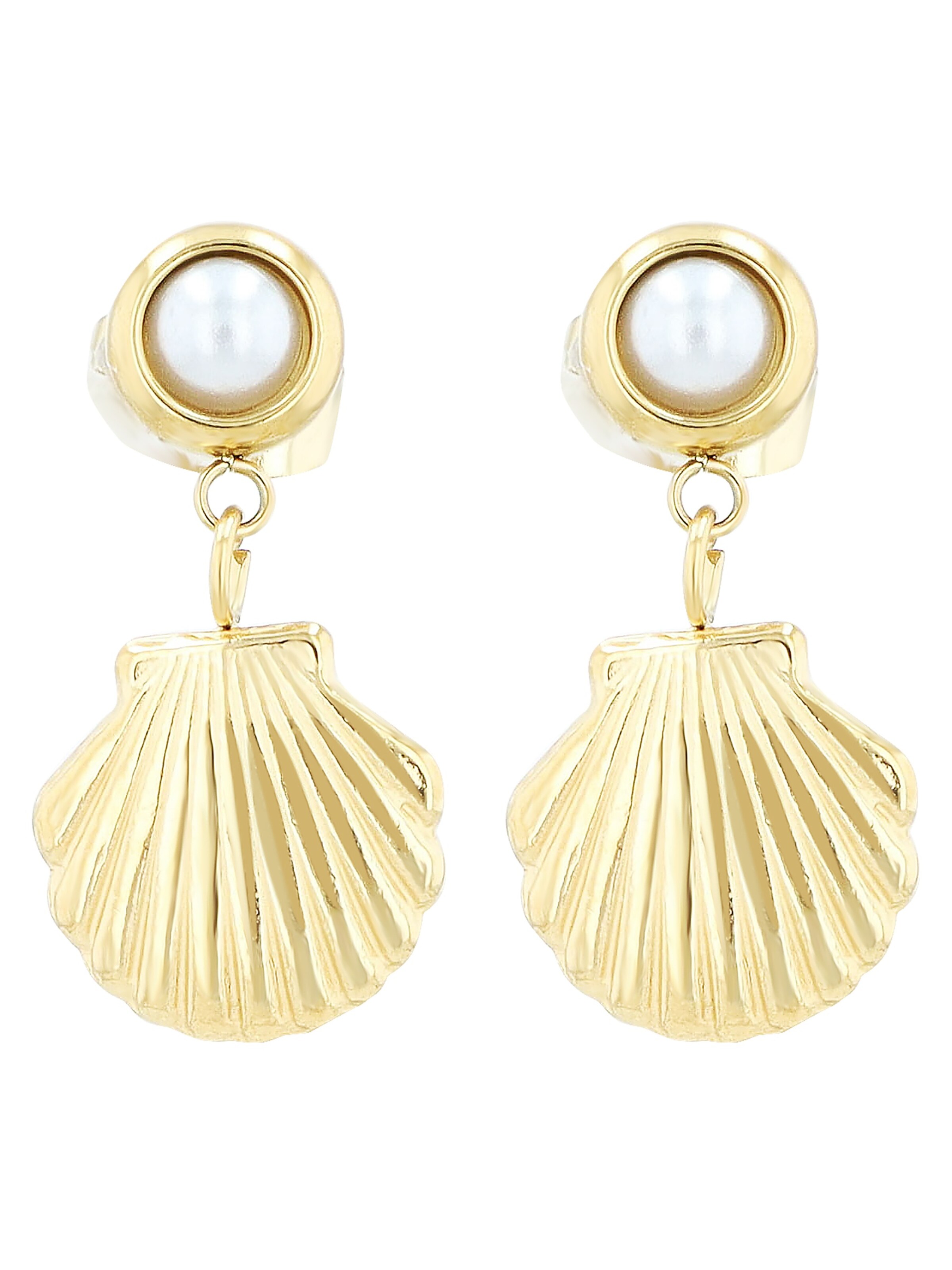 Akzent Earrings 'langlebig' in Gold: front