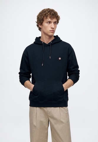 Sweat-shirt Petrol Industries en bleu : devant
