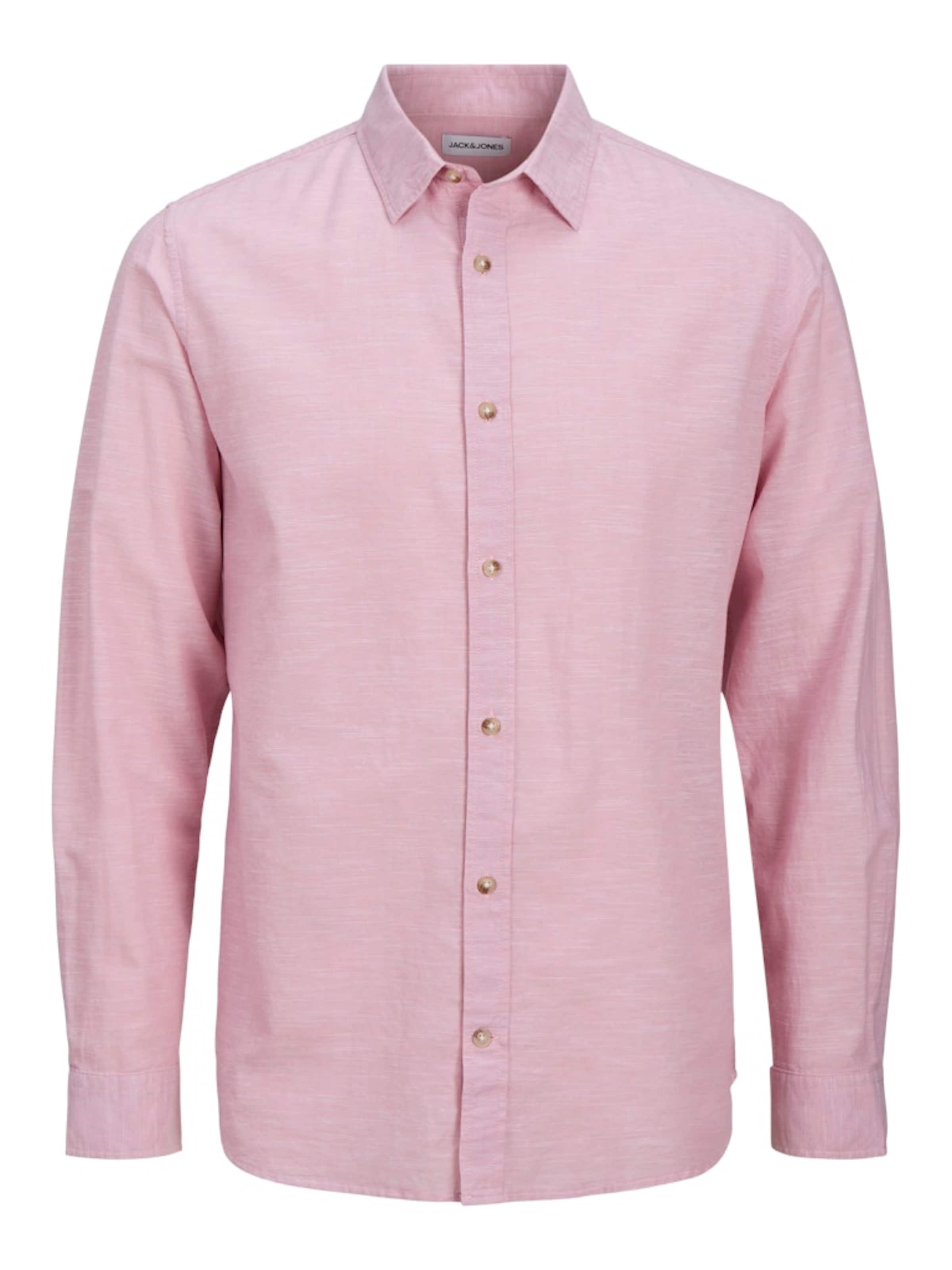 Coupe regular Chemise 'JJESummer' JACK & JONES en rose : devant