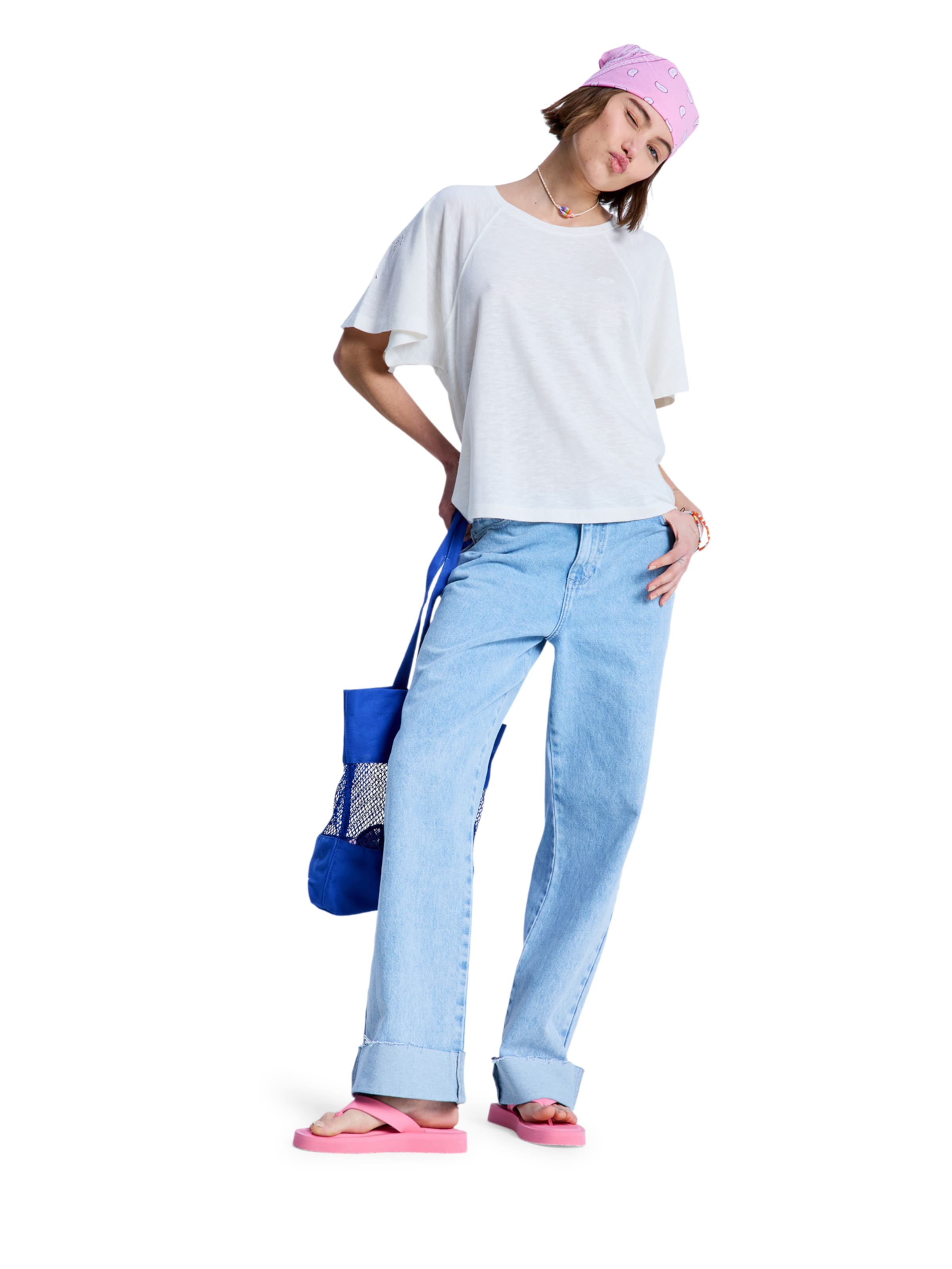 ROXY Shirt 'Time For Palm Tree' in White